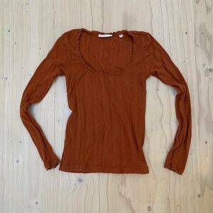 Doen pointelle top
